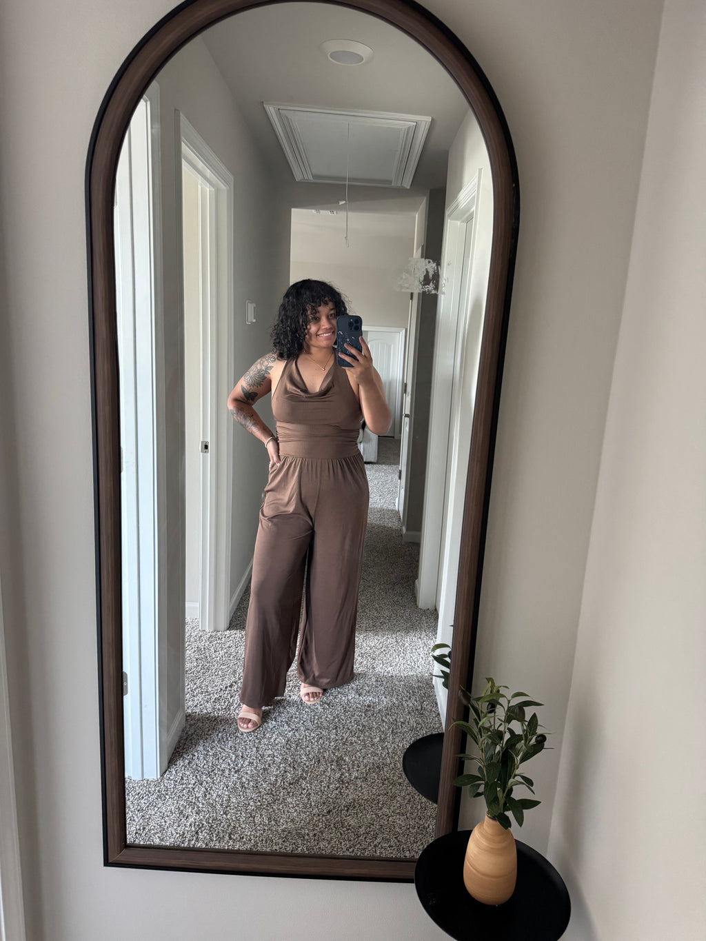 Marrón jumpsuit
