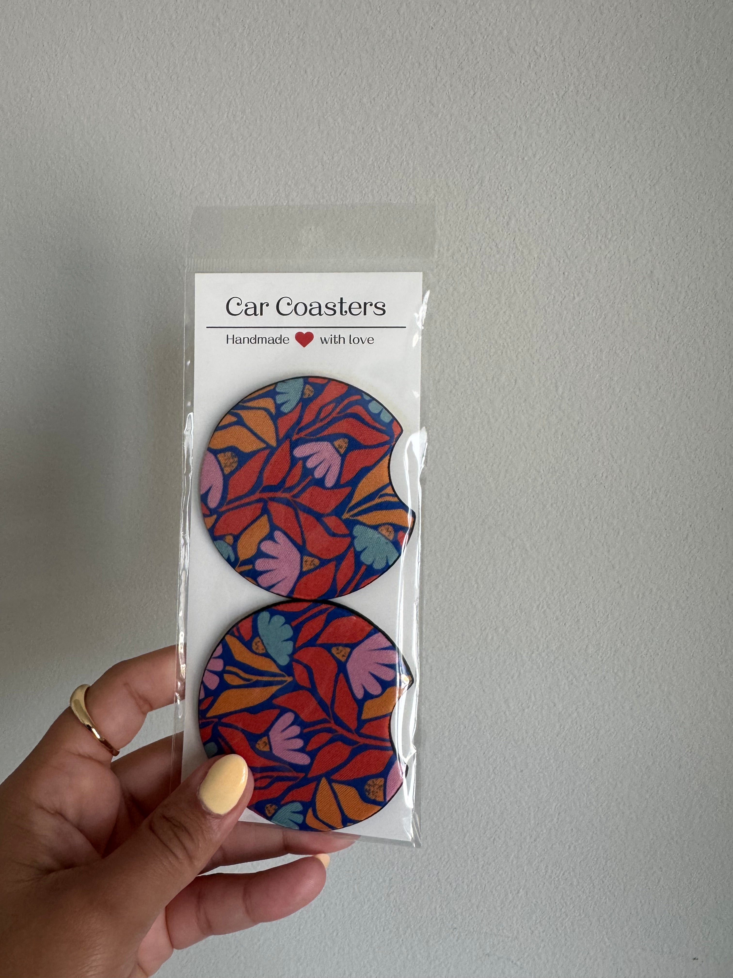 Car coasters set of 2