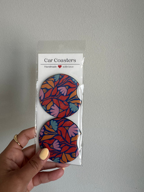 Car coasters set of 2